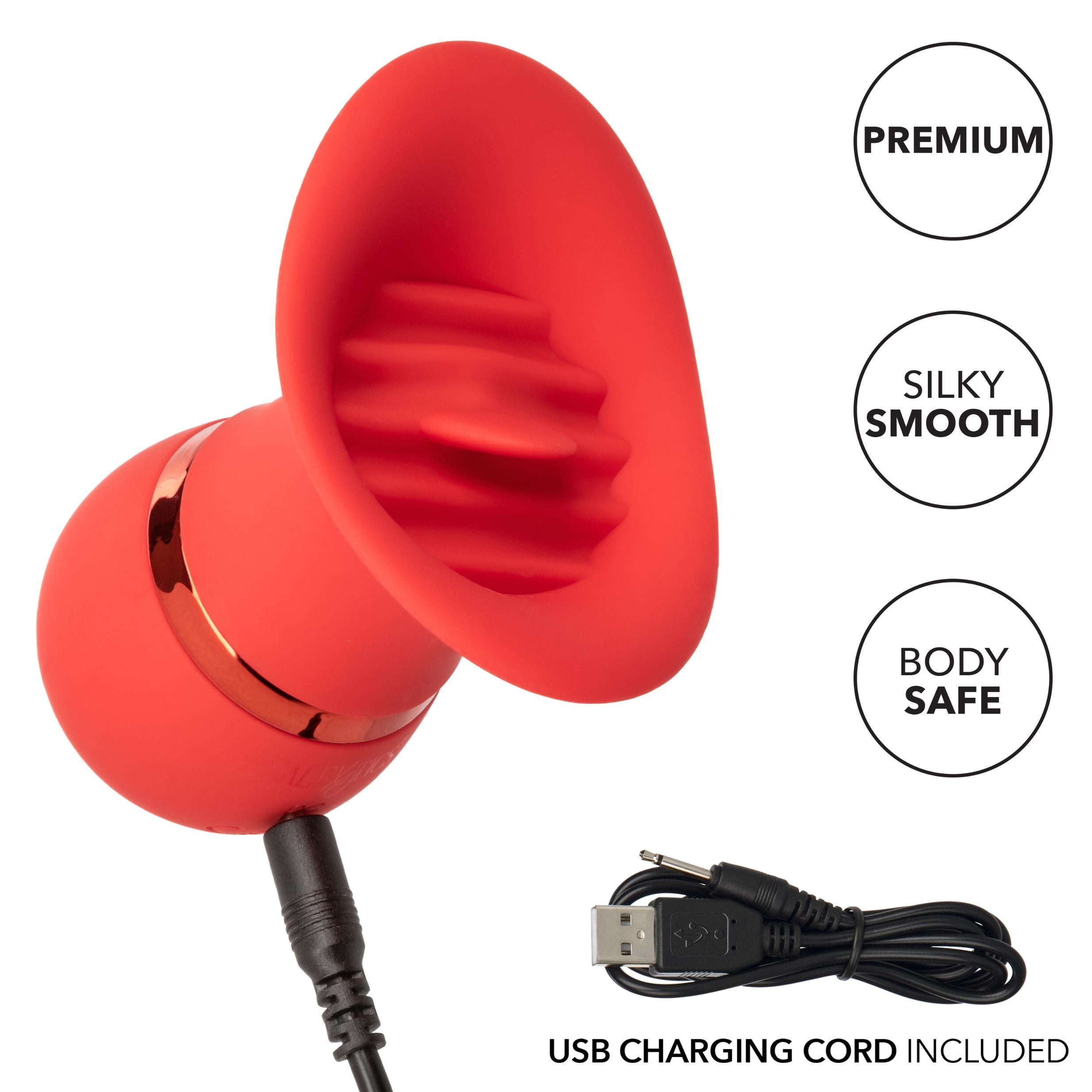 French Kiss Charmer Red Tongue Vibrator