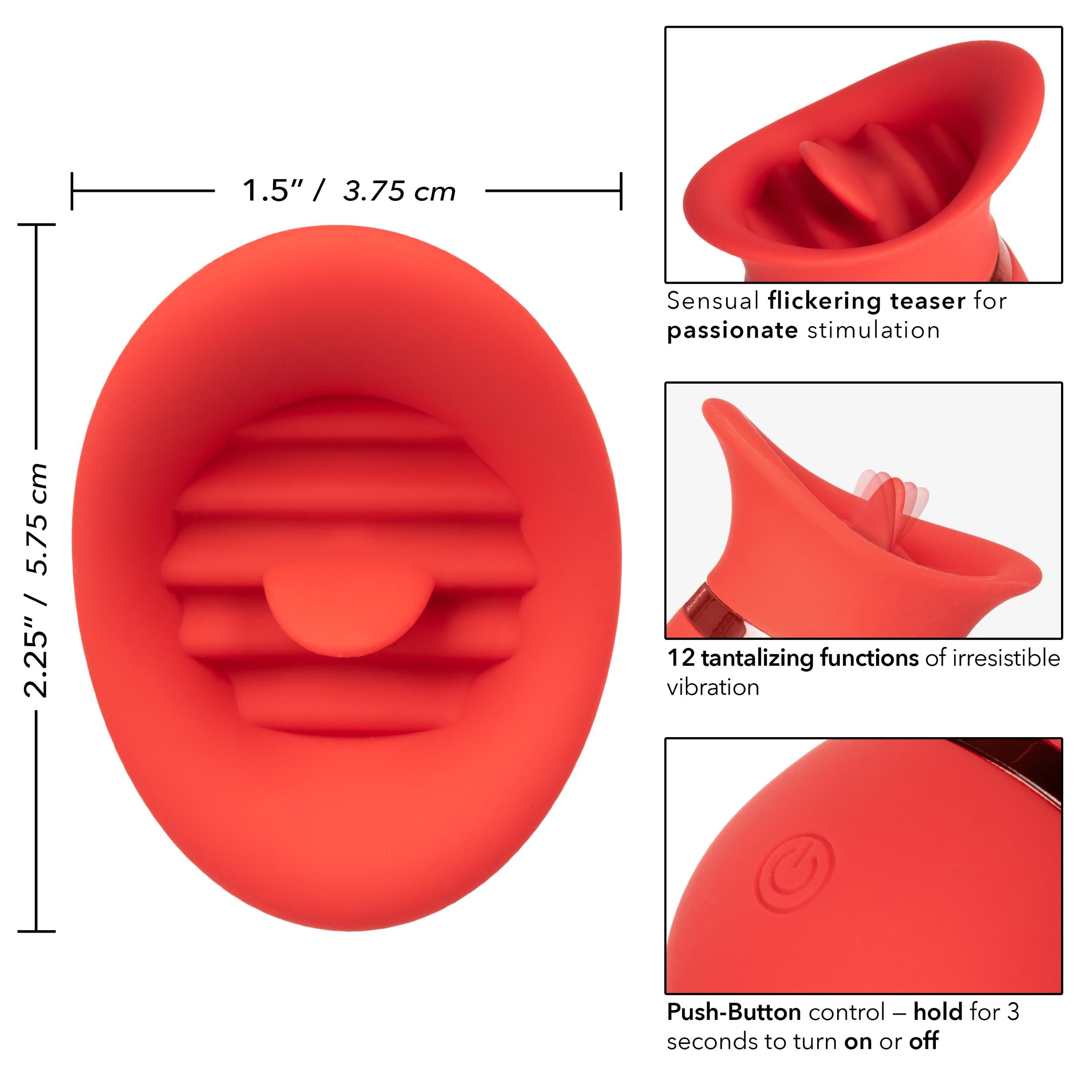 French Kiss Sweet Talker Tongue Vibrator - CalExotics