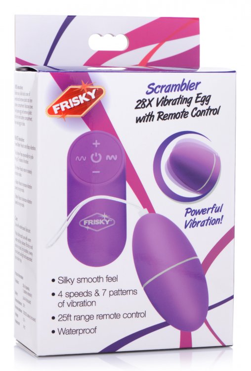 Frisky Scrambler 28x Vibrating Egg W/ Remote