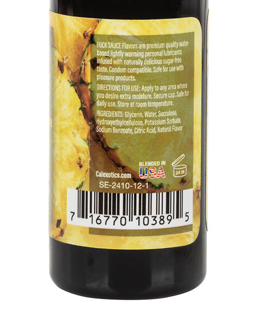 Fuck Sauce Flavored Water-Based Personal Lubricant 2 Oz - Pineapple