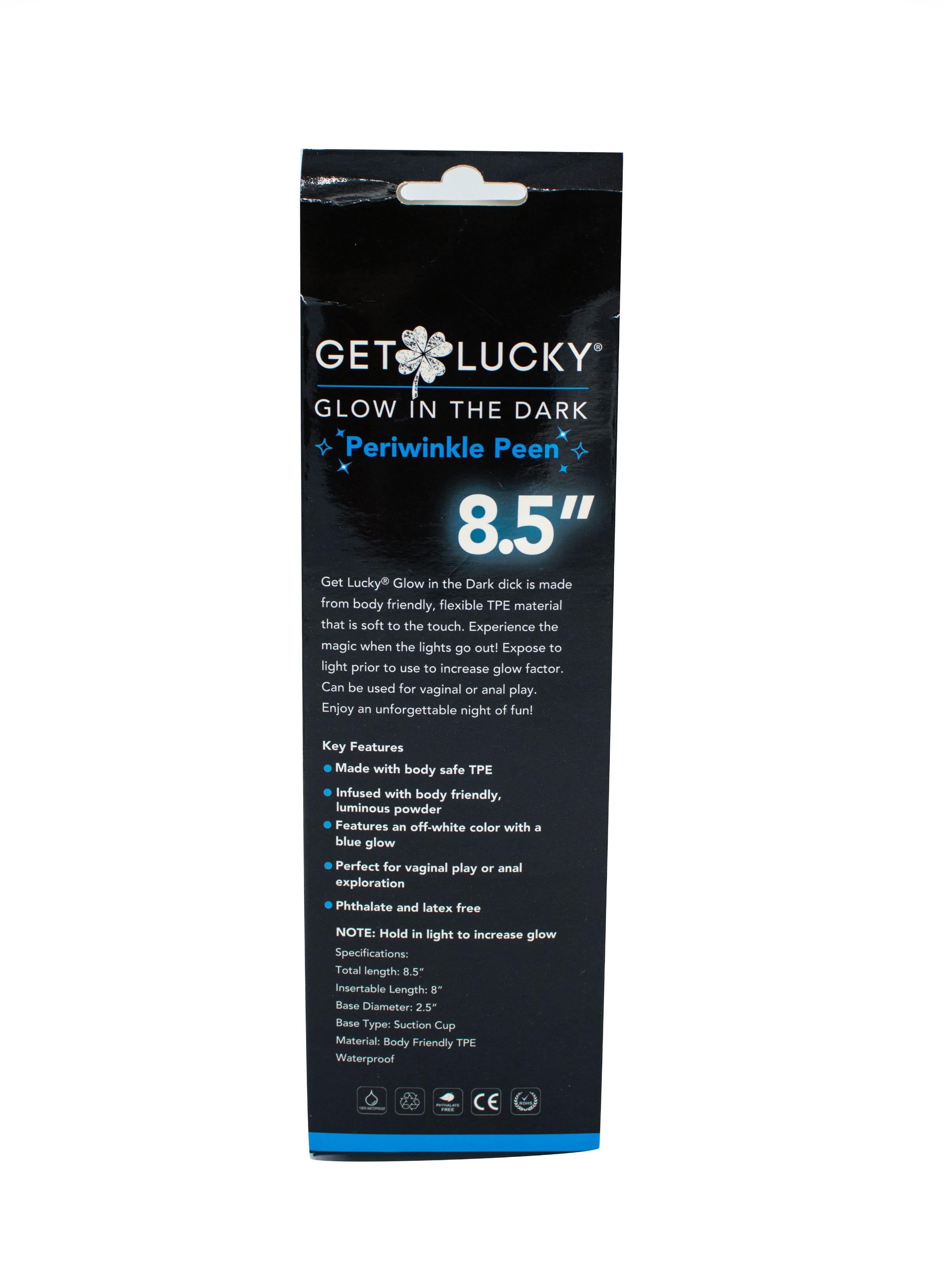 Get Lucky Glow in the Dark Periwinkle Peen - 8.5 Inch