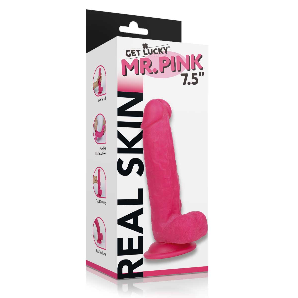 Get Lucky Ms. Lavender 7.5 Inch Dildo - Lavender Pink
