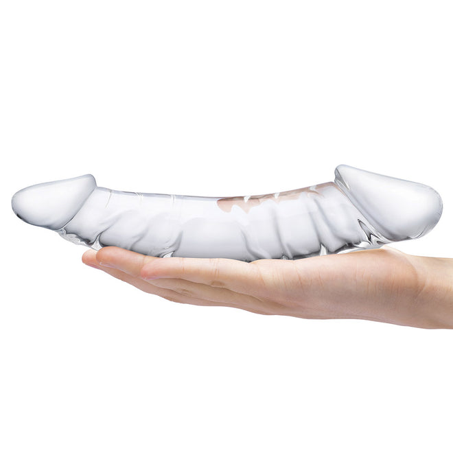 Glas 10.5" Realistic Girthy Glass Double Dong - Clear