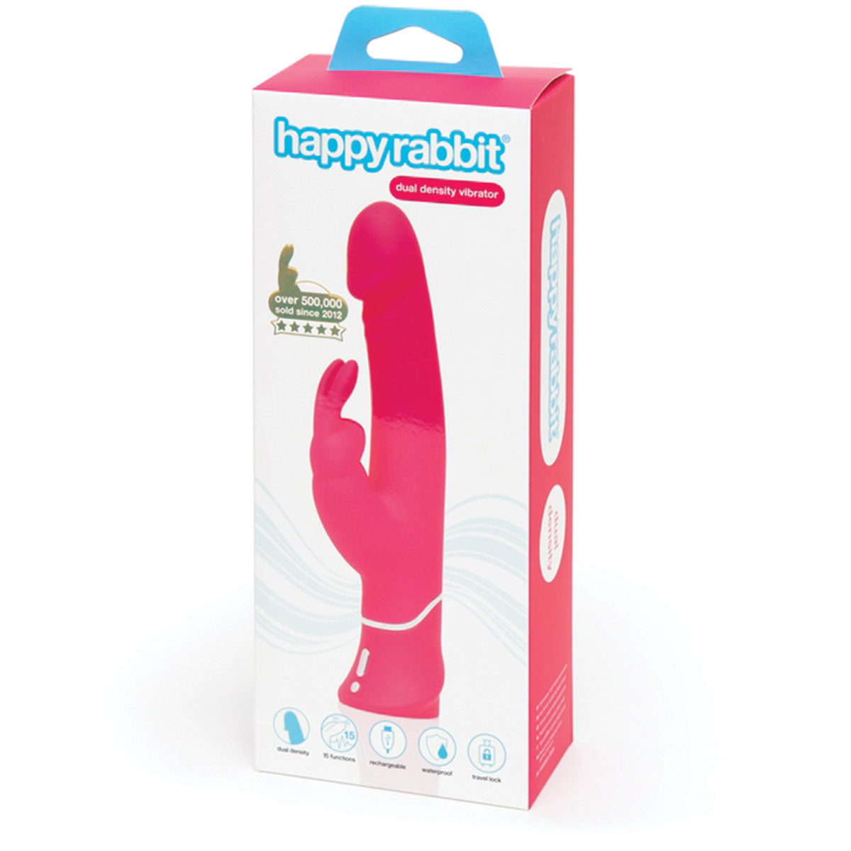 Happy Rabbit Realistic Pink Dual Density Rabbit Vibrator