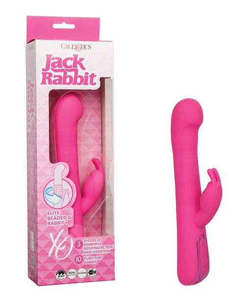 Jack Rabbit Vibrator Elite Beaded G Rabbit Vibrator - Pink