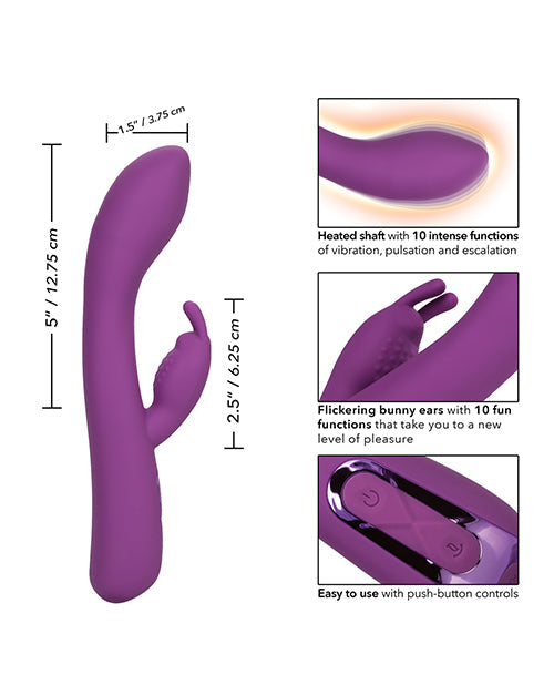 Jack Rabbit Vibrator Elite Warming Rabbit Vibrator - Purple