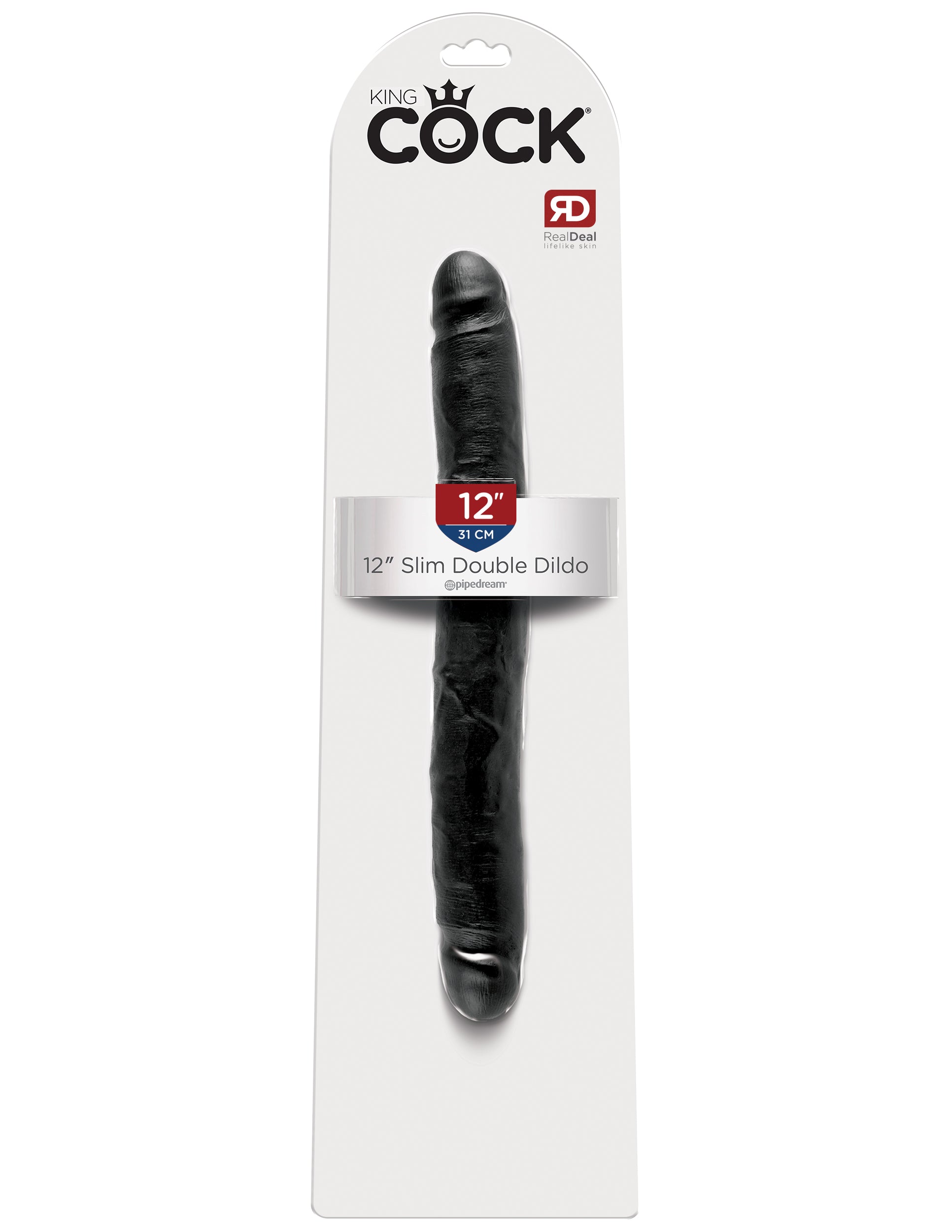 King Cock 12in Slim Double Dildo