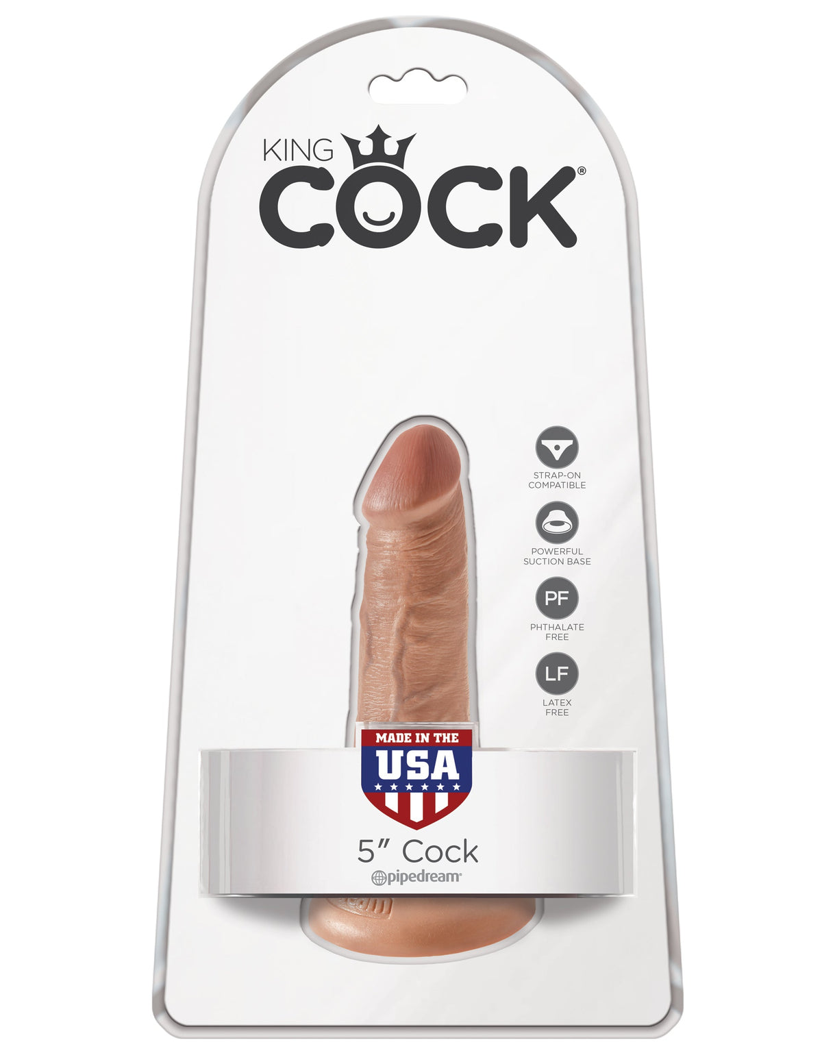 King Cock 5" Cock Tan