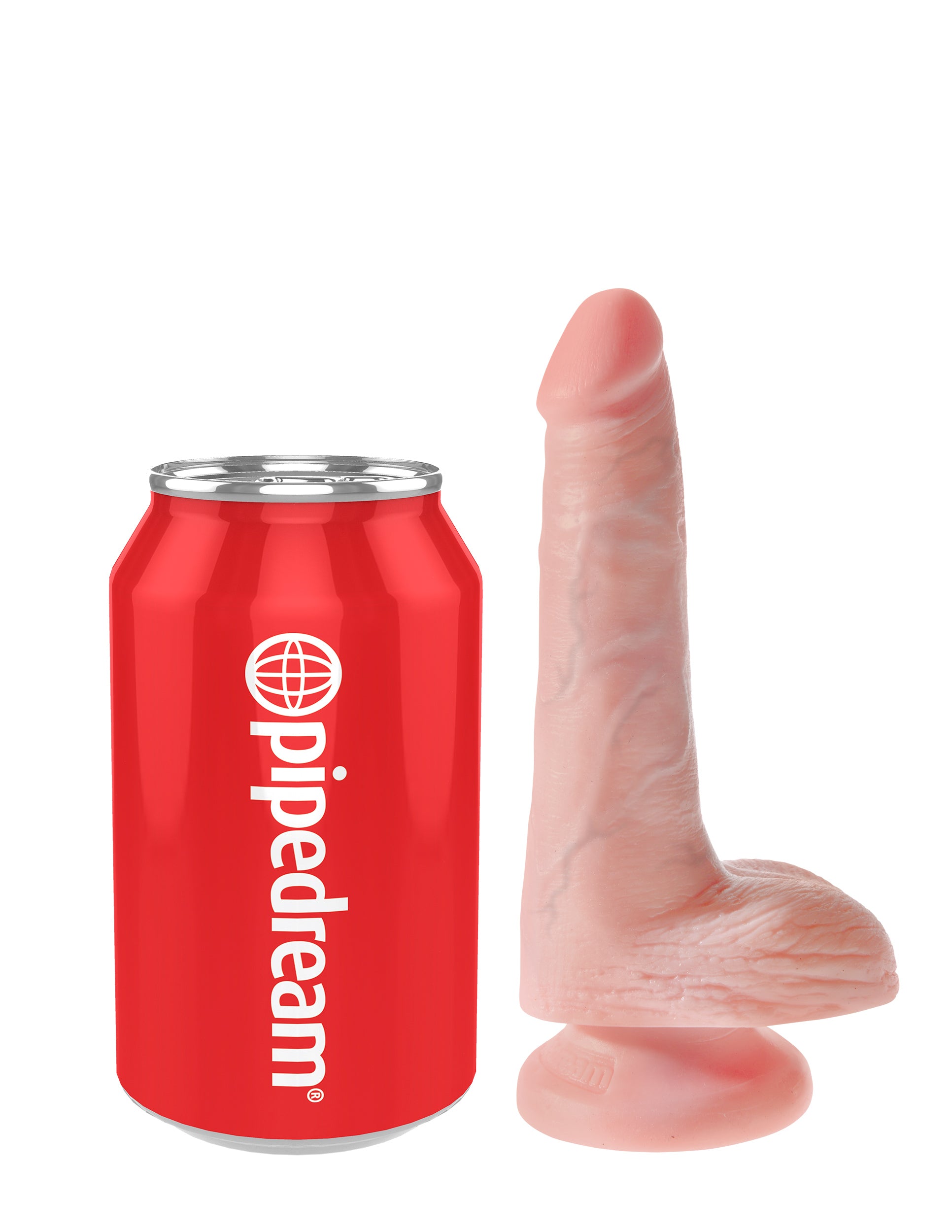 King Cock 6" Cock With Balls Light