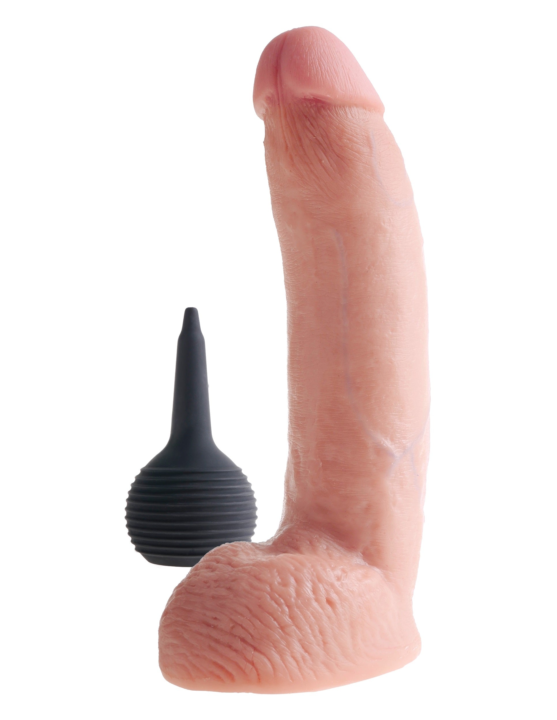 King Cock 9 Inch Squirting Cock With Balls Flesh