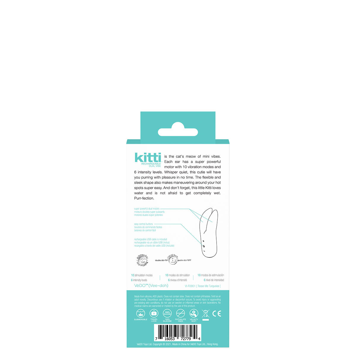 Kitti Rechargeable Dual Vibrator by Savvy Co.