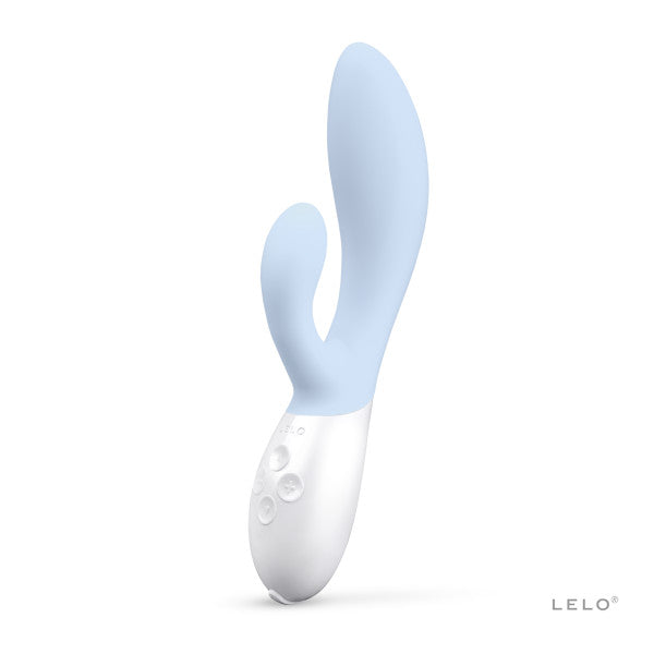 LELO Ina 3 - Coral Red Rabbit Vibrator Seafoam