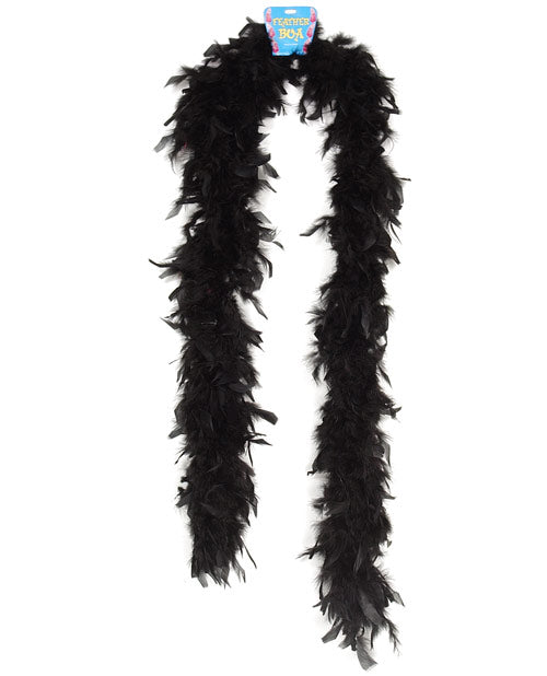 Lightweight Feather Boa Black
