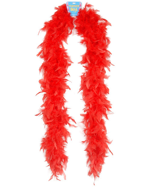 Lightweight Feather Boa Red