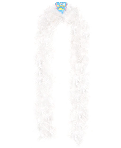 Lightweight Feather Boa White