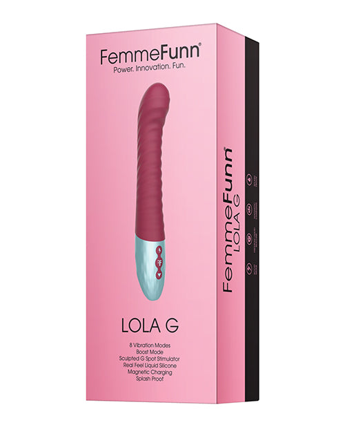 Lola G for G-Spot Stimulation - Double Layered G-Spot - Maroon Maroon