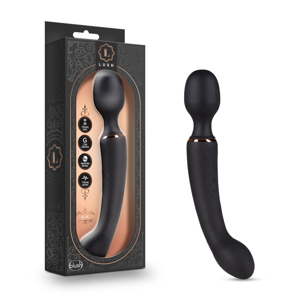 Lush Gia - Black: Powerful G-Spot Vibrator by Blush