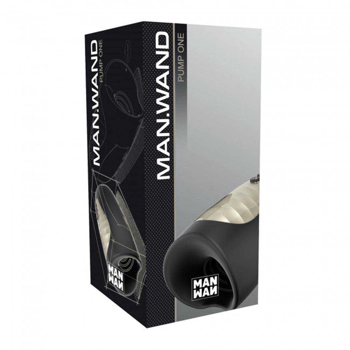 Man Wand Pump One Masturbator- Black