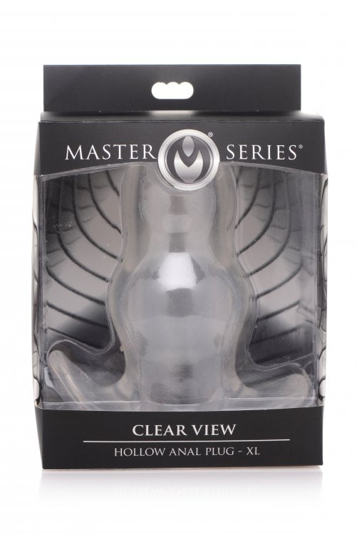 Master Series Clear View Hollow Anal Plug