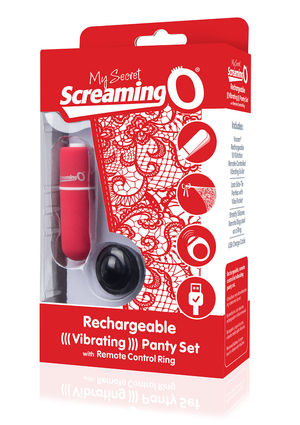 My Secret Charged Remote Control Panty Vibe. Red