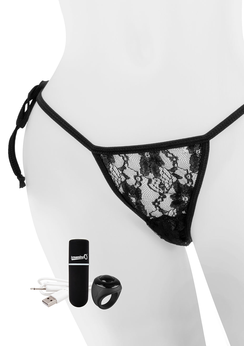 My Secret Charged Remote Control Panty Vibrator - Black Black