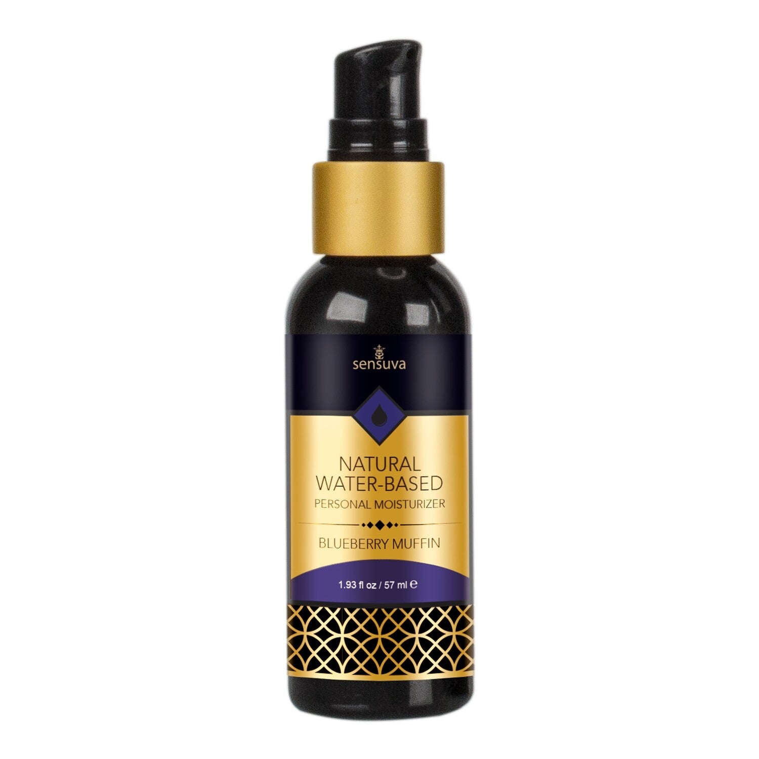 Natural Water-Based Personal Lubricant 1.93 Fl. Oz Blueberry Muffin / 2 Oz