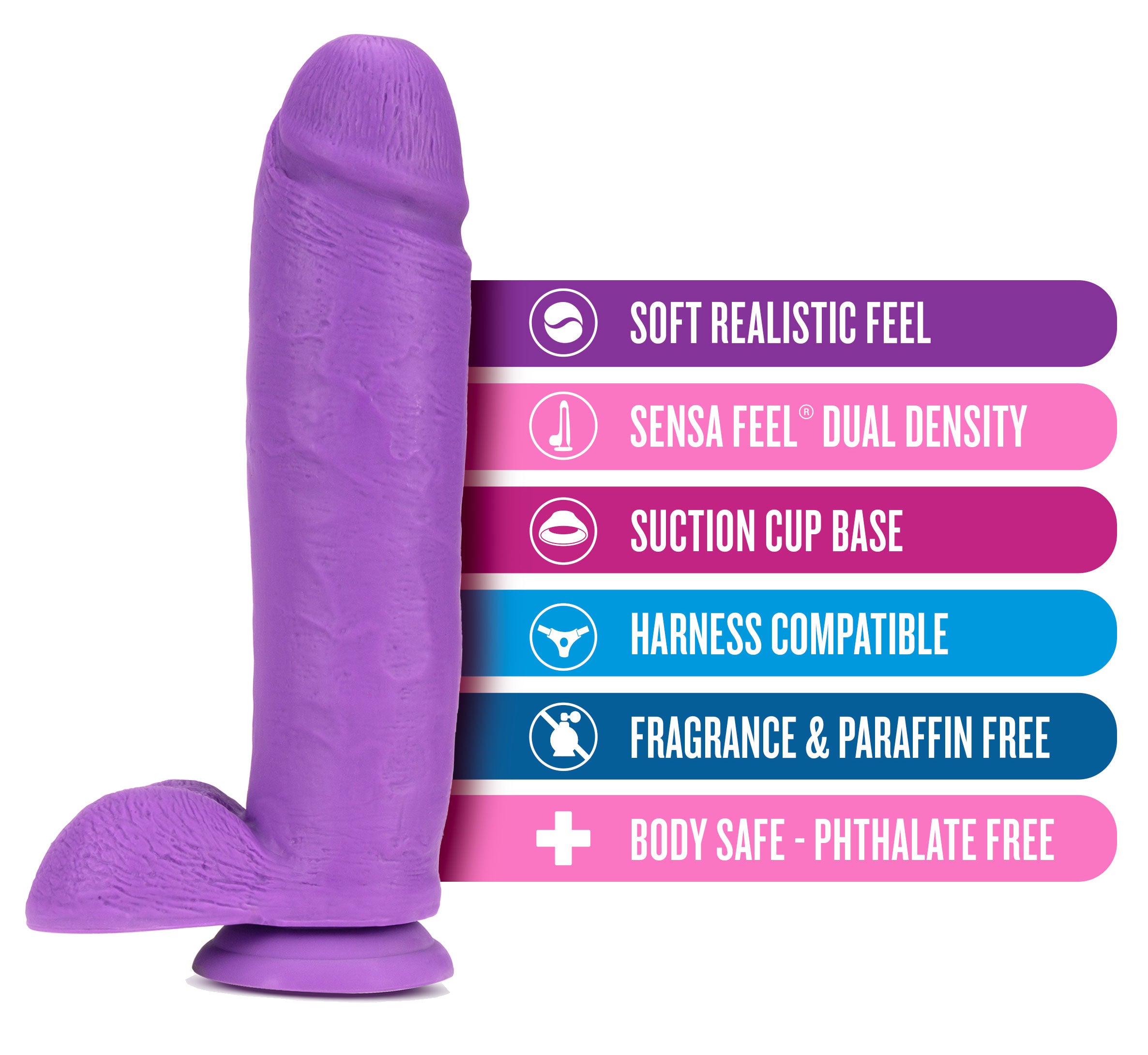 Neo - 10 Inch Dual Density Dildo - Neon