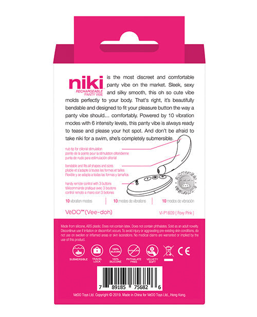Niki Rechargeable Flexible Magnetic Panty Vibe