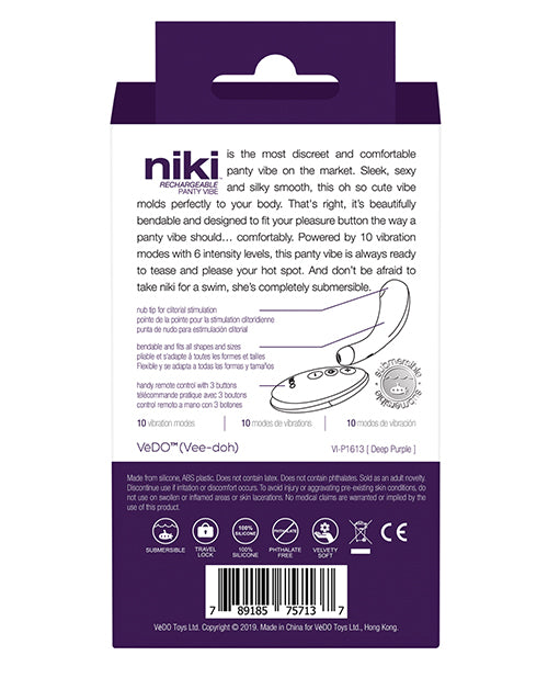 Niki Rechargeable Flexible Magnetic Panty Vibe