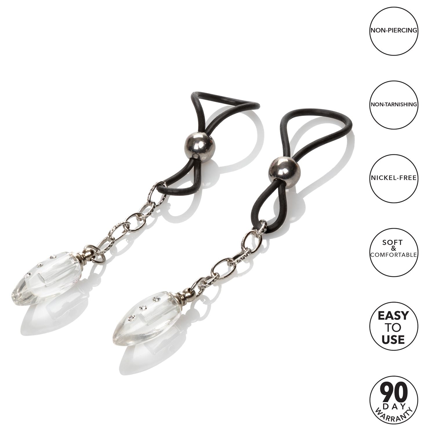 Nipple Play Non-Piercing Nipple Jewelry Crystal Teardrop
