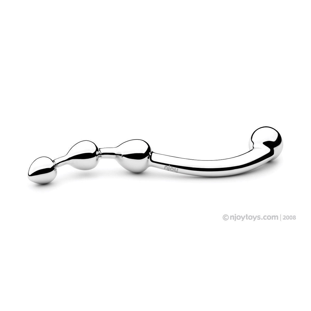 njoy Fun Stainless Steel Wand Dildos with Beads