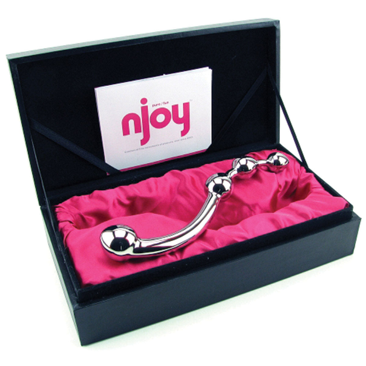 njoy Fun Stainless Steel Wand Dildos with Beads