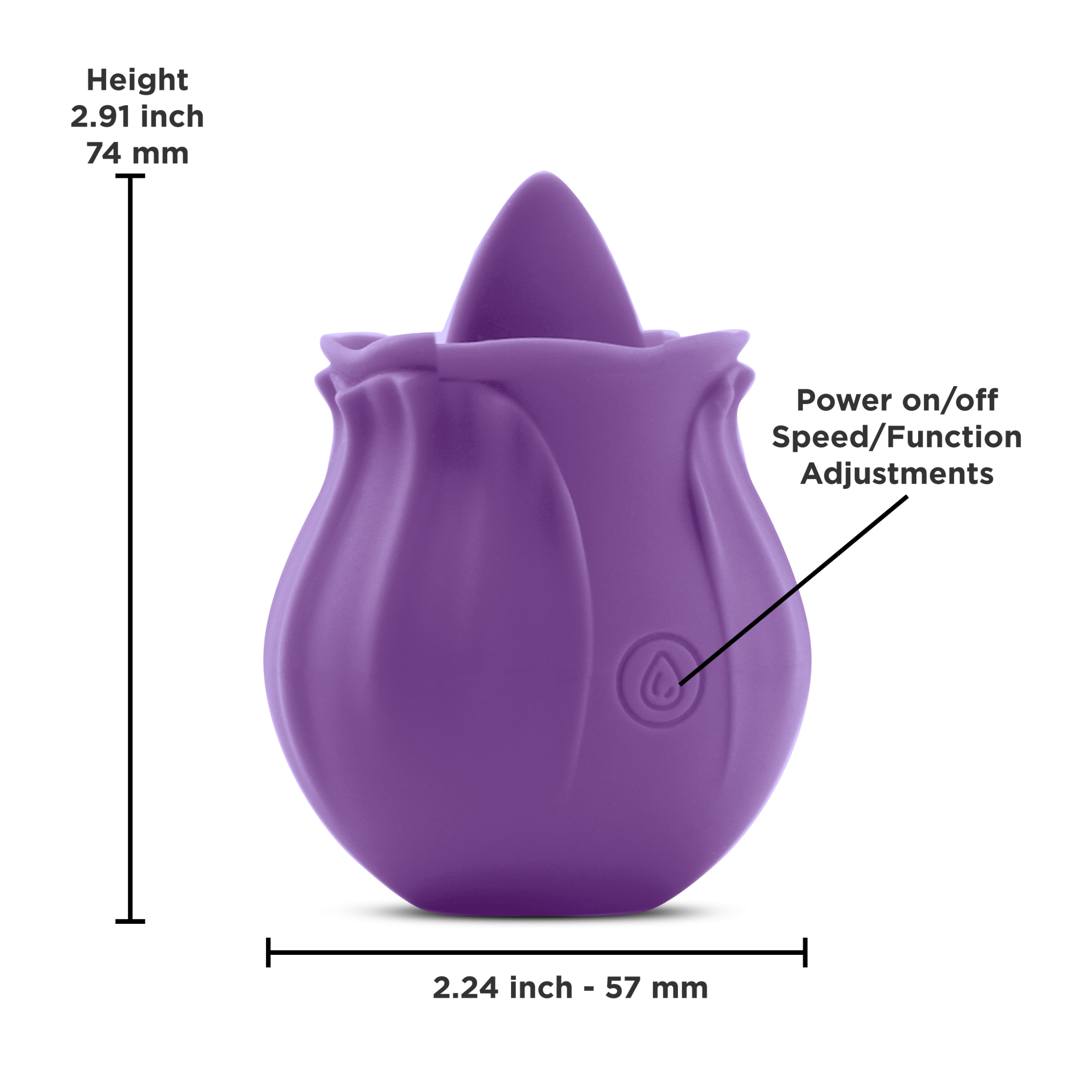 NS Novelties Kiss Purple Tongue Vibrator