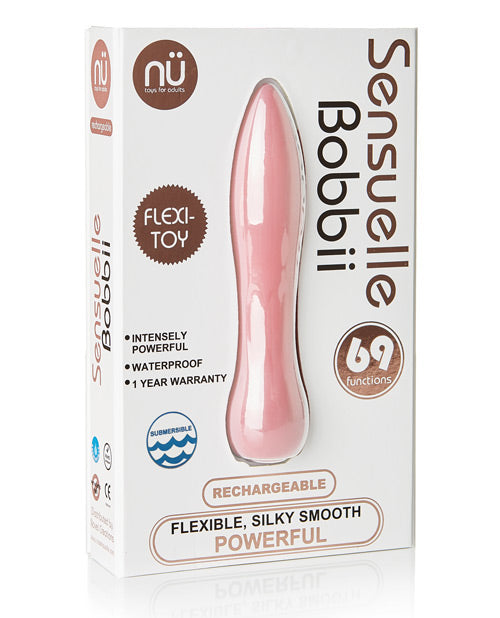 NU Sensuelle Bobbii USB Flexible Bullet Vibrator Pink