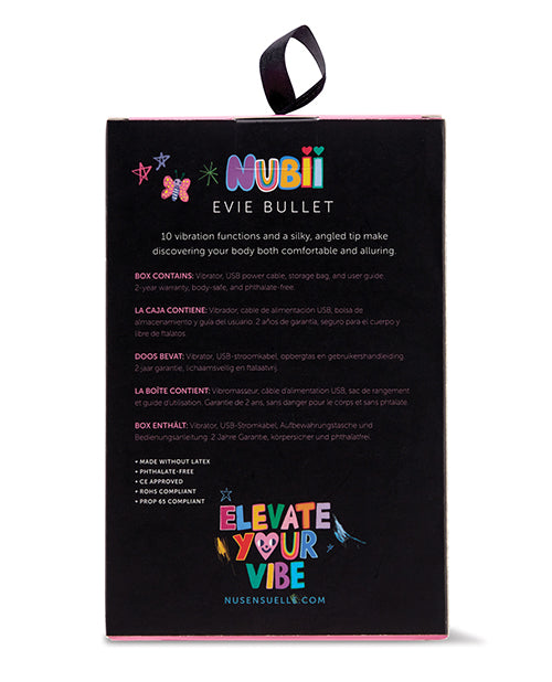 Nu Sensuelle Nubii Evie 5 Speed W/ 10 Modes Bullet Vibrator