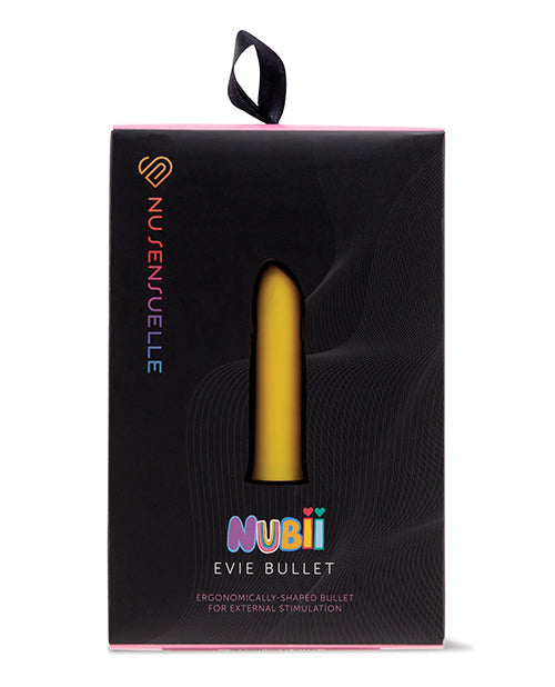 Nu Sensuelle Nubii Evie 5 Speed W/ 10 Modes Bullet Vibrator Yellow