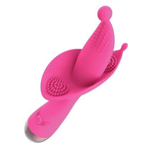 Passion Flower Bud Heat Up Massager Pink