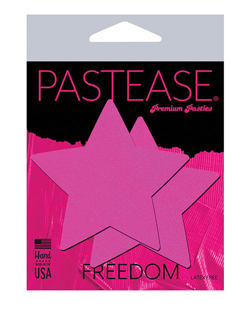 Pastease Basic Star Black Light Reactive - Neon O/s Pink
