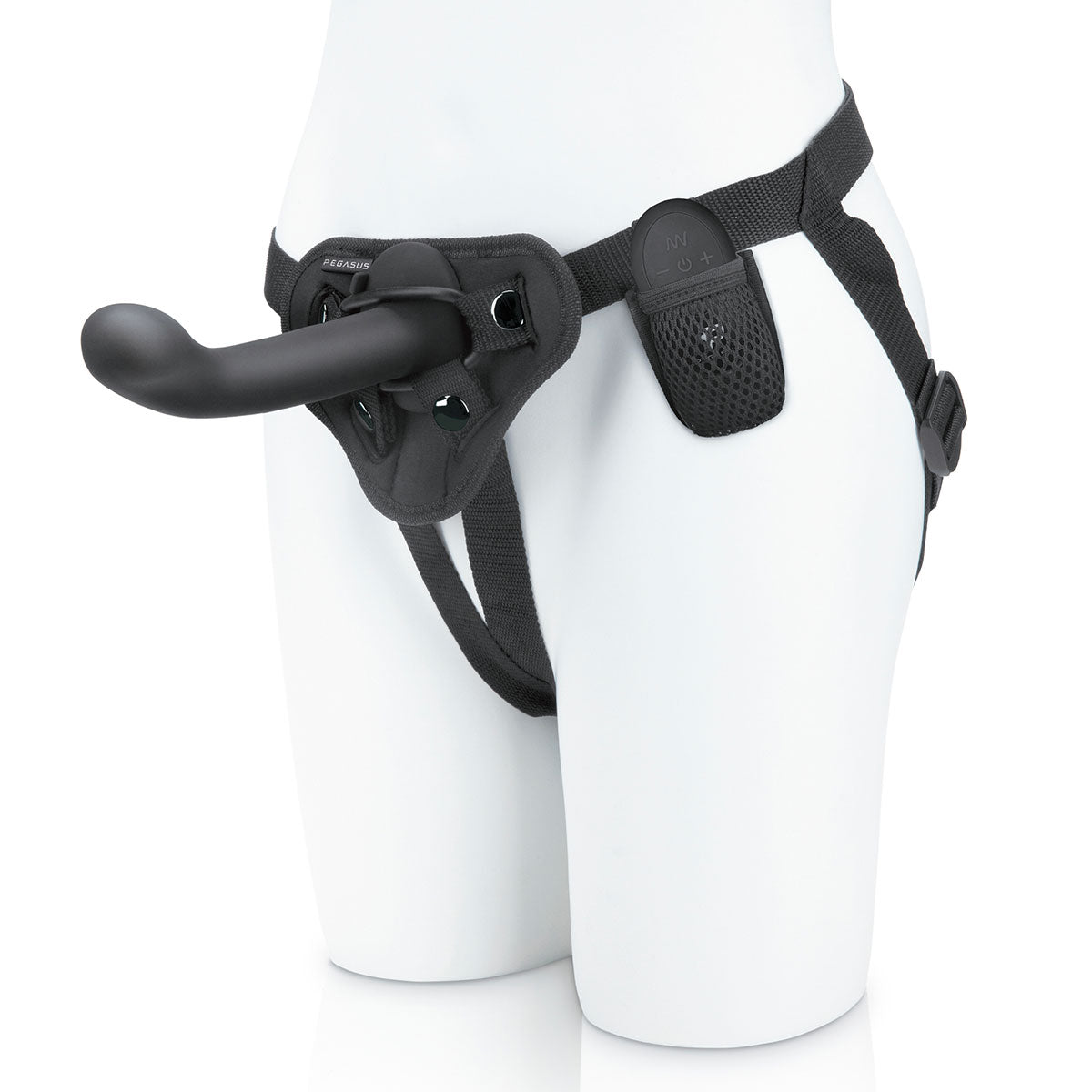 Pegasus 6" P-Spot / G-Spot Vibrator Peg & Harness Set