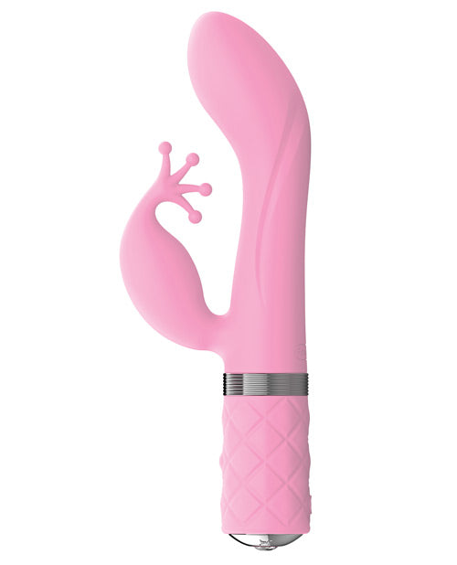 Pillow Talk Kinky Clitoral Rabbit Vibrator with Swarovski Crystal Pink