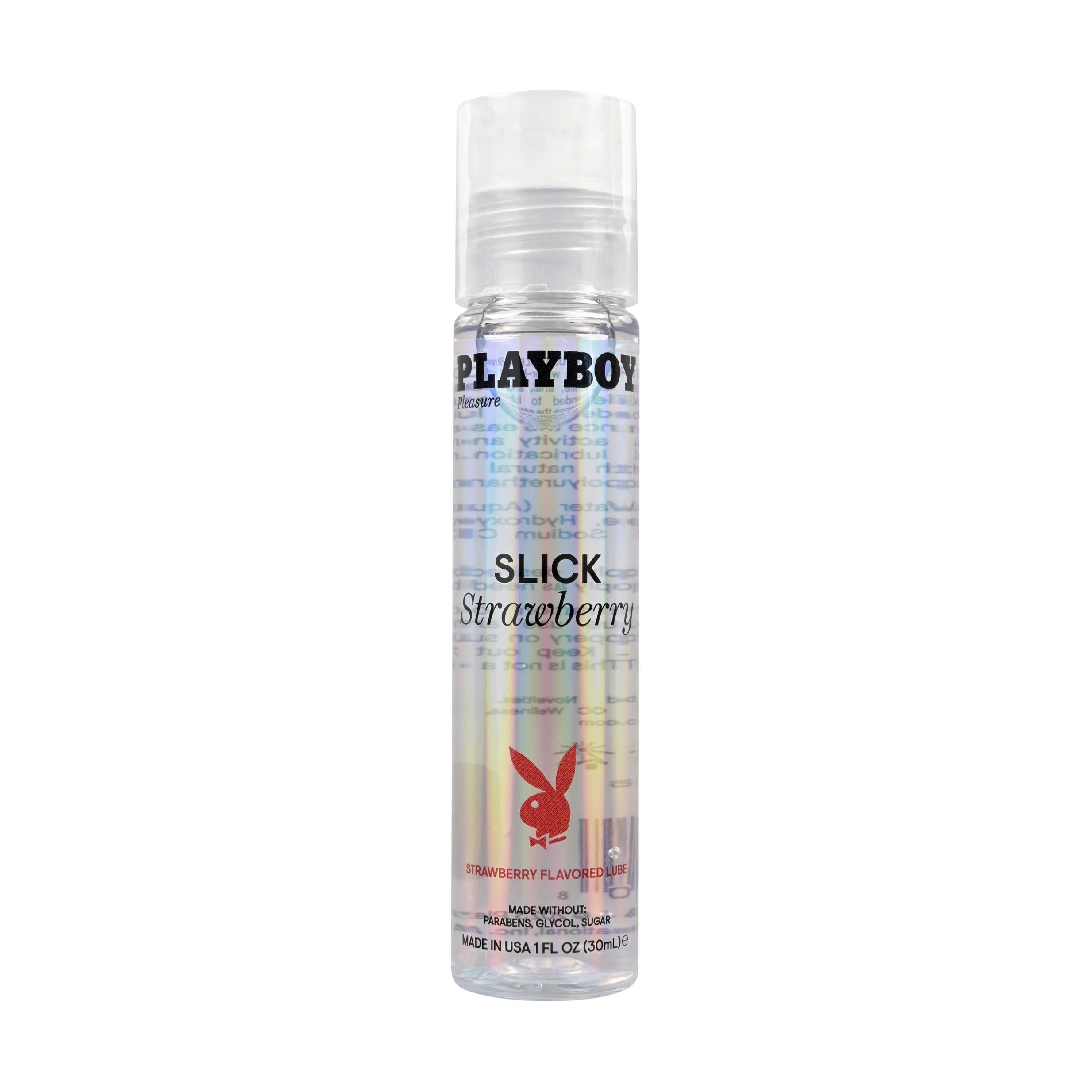 Playboy Pleasure Slick Strawberry Flavored Lubricant Oz 1 Oz
