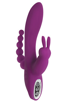 Power Bunnies Quivers 10x Rabbit Vibrator - Violet