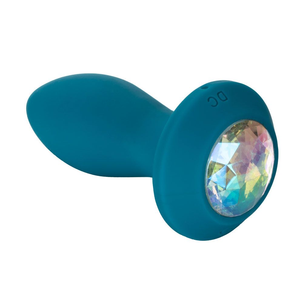 Power Gem Vibrating Petite Crystal Anal Vibrator - Purple