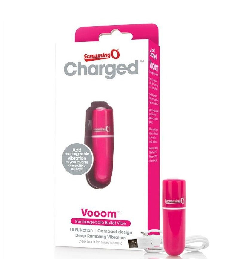 Powerful Screaming O Charged Vooom Bullet Vibrator - Pink