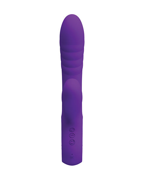 Pretty Love Jersey Sucking and Vibrating Rabbit Vibrator - Purple