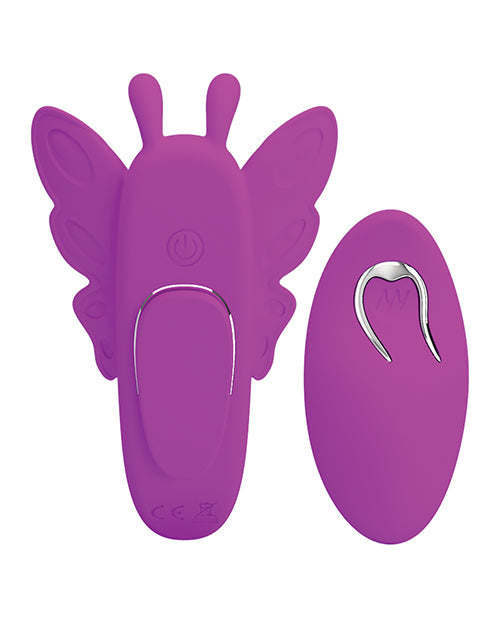 Pretty Love Romance Aileen Magnetic Butterfly Panty Stimulator - Fuchsia