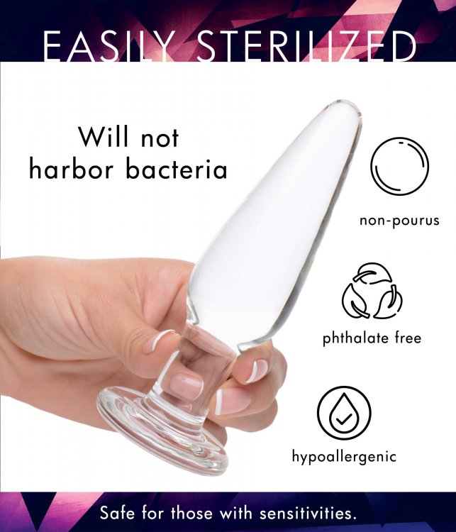 Prisms Dosha 3 Piece Glass Anal Plug Kit