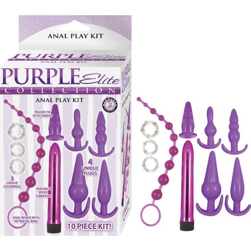 Purple Elite Collection 10-pieces Unique Anal Play Kit