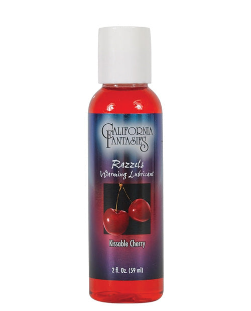 Razzels Warming Lubricant - Kissable Cherry - 4 Oz. Bottle Kissable Cherry / 2 Oz