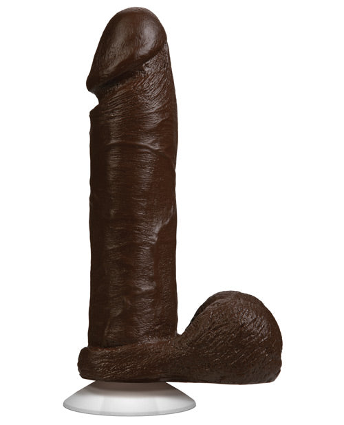 Realistic Cock 8in Black Bx Black